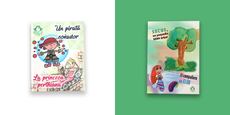 2 libros de cuentos de Perthes
