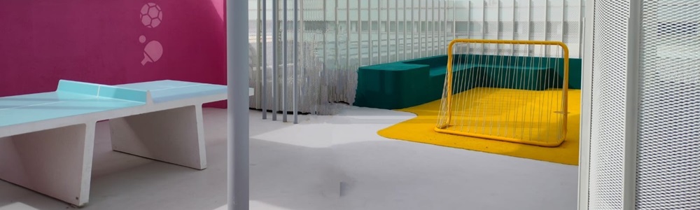 juegos en la terraza del H. Gregorio Marañón