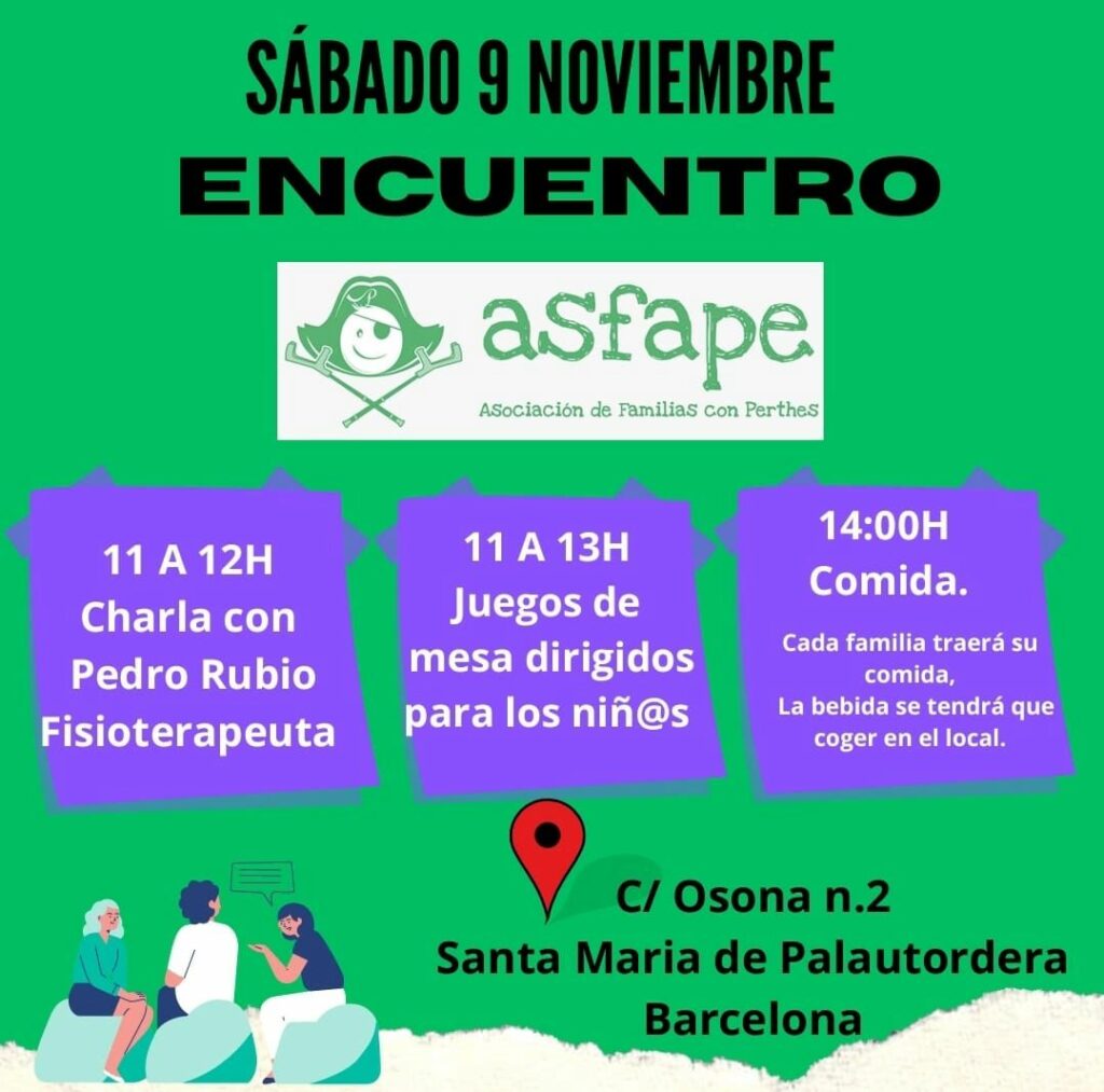 Encuentro de familias con Perthes en Barcelona