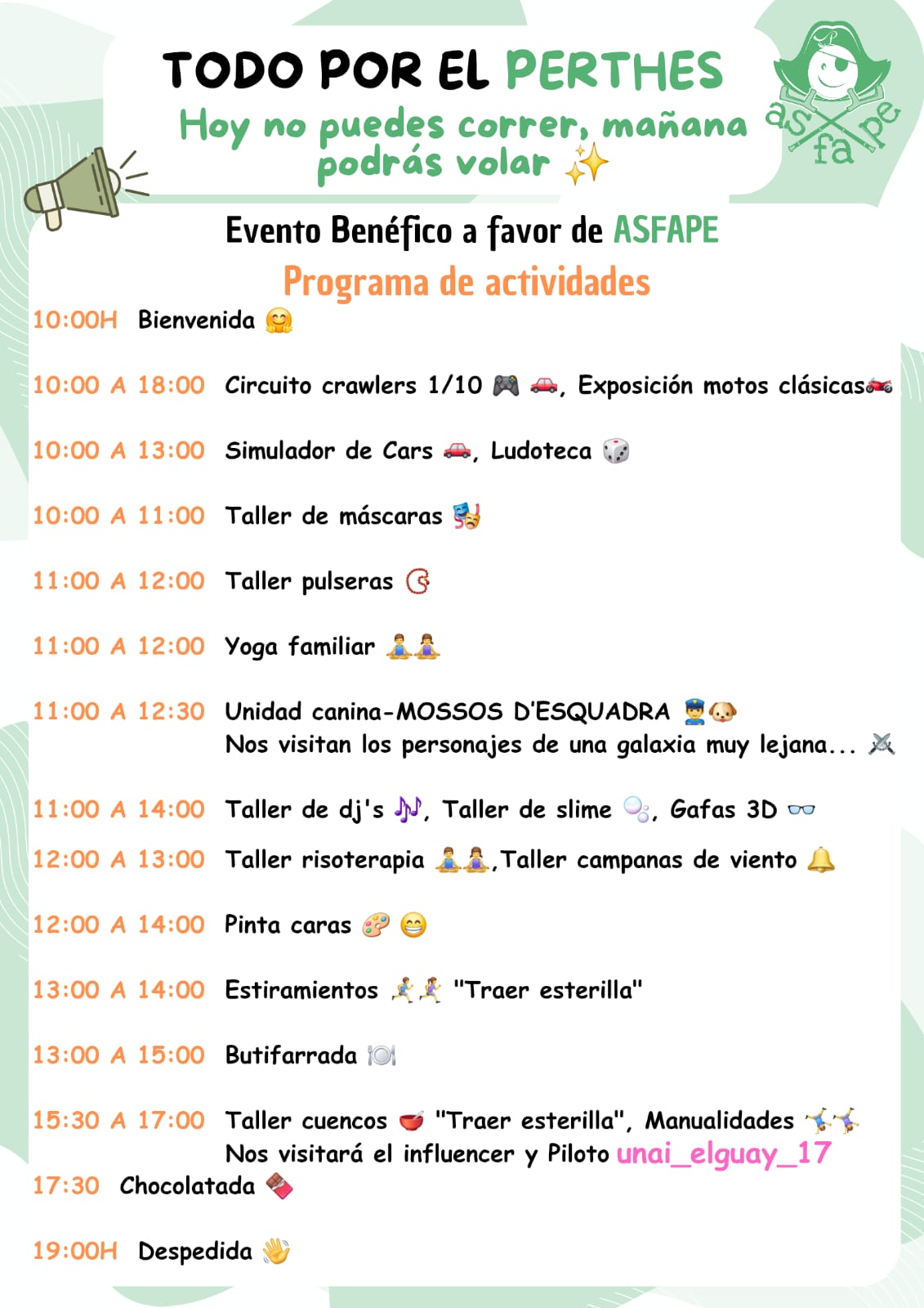 PROGRAMA Jornada solidaria por la enfermedad de Perthes en Barcelona 2025