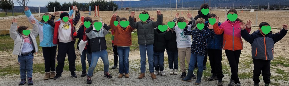 Grupo de mañana, actividad con caballos ASFAPE Madrid