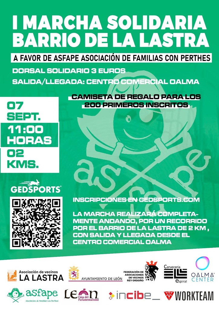 Marcha solidaria por la enfermedad de Perthes en León