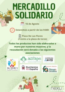 Mercadillo solidario por la enfermedad de Perthes y otras enfermedades, en Casavieja (Ávila)