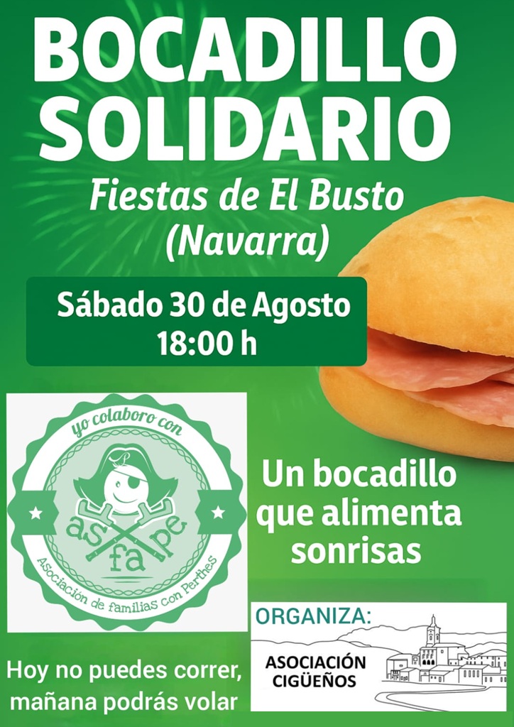 Bocadillo solidario en favor de la enfermedadde Perthes y ASFAPE