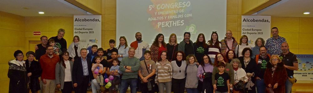 V Congreso ASFAPE sobre enfermedad de Perthes. Foto de grupo.