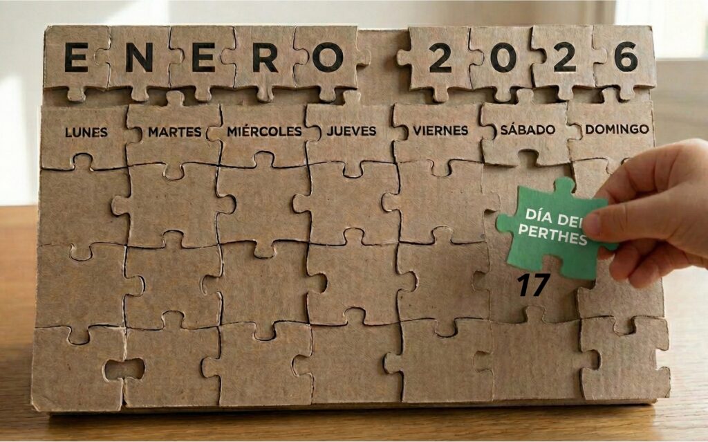Pon la pieza que falta. 17 de enero día nacional del Perthes