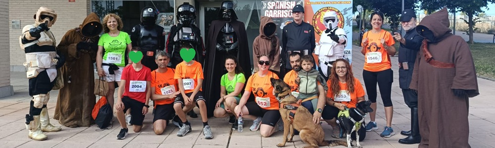 Legion 501 Spanish Garrison una vez mas con ASFAPE en la carrera de Zaragoza