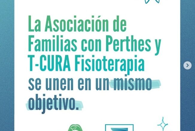 Acuerdo de colaboración entre ASFAPE y T-CURA Fisioterapia para apoyar a las familias con enfermedad de Perthes.